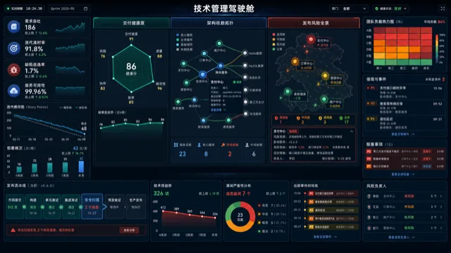 技术管理驾驶舱模板预览